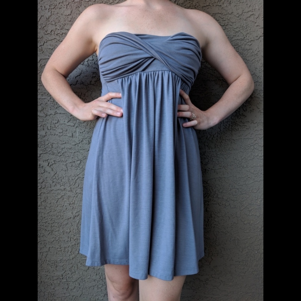 Gray Mini Dress